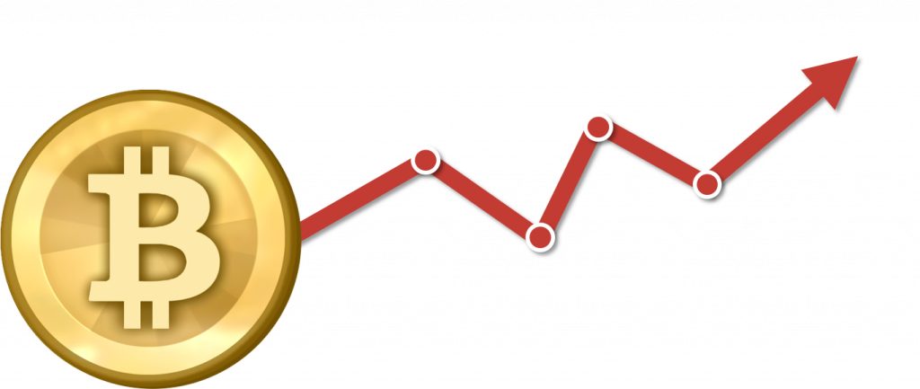 Bitcoin Rising Image of a chart