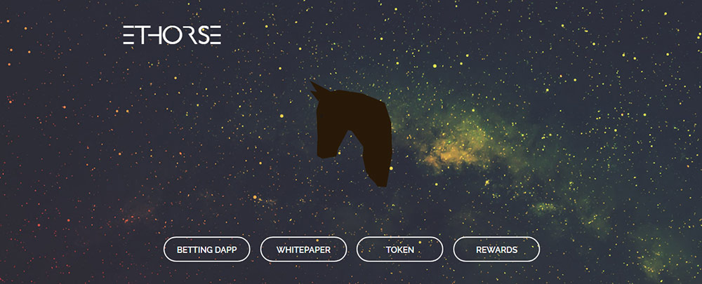 homepage of ethorse, shadow of a horse head